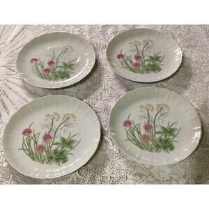 Set of 4 Herbs & Spices by Shafford Snack Appetizer Plate 8"